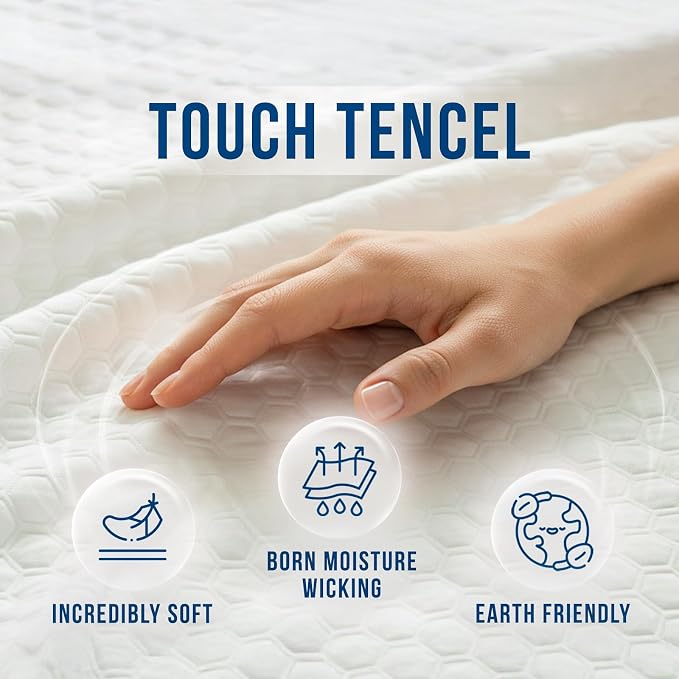 Luxury California King Size Tencel Waterproof Mattress Protector Deep Pocket - Image 5