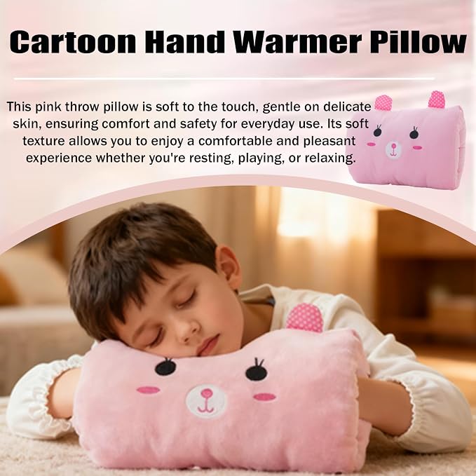 Kids Cartoon Hand Pillow Hand Warmer, Soft Cotton, - Image 2