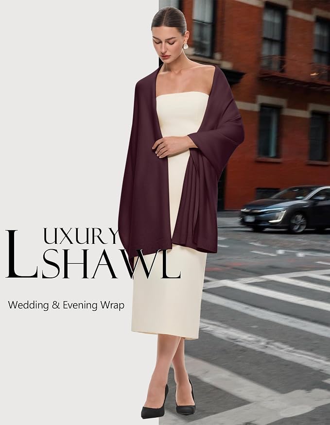 PULI Women's Pashmina Shawl Wraps - Image 5
