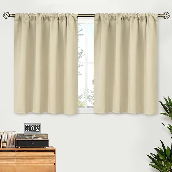BGment Blackout Kitchen Curtains 36 Inch Length by BGment