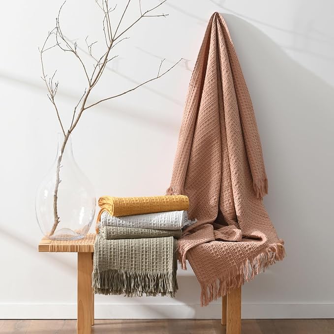 100% Cotton Waffle Blanket - Image 6