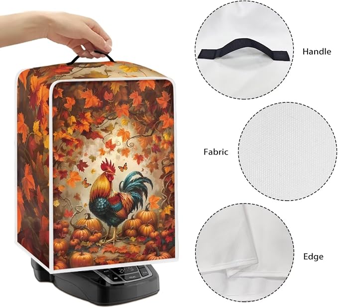 Coffee Maker Cover Protector, Christmas Santa Claus Coffee Machine Dust Cover - Image 5