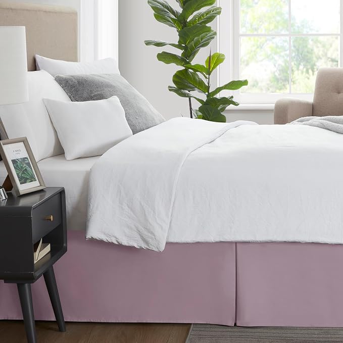 Nestl Dusty Purple Full XL Bed Skirt - Image 3