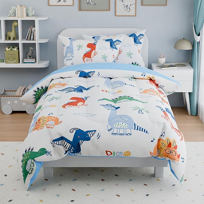 SANDJEST Dinosaurs Bedding Twin Set - Image 4