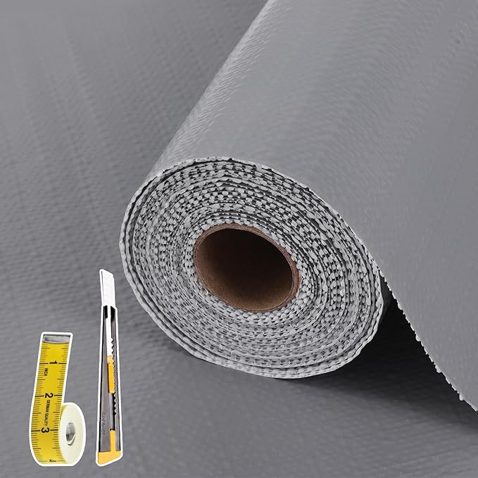Drawer and Shelf Liner for Kitchen Cabinet: 12 in X 20 Ft Non Slip Waterproof by Kimhan