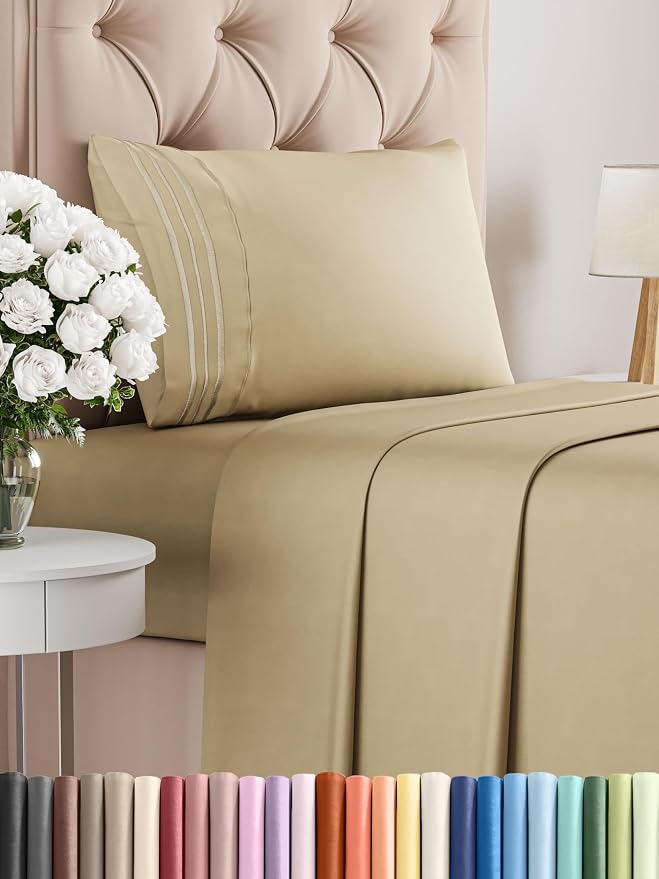 Twin XL Size 3 Piece Sheet Set by CGKUnlimited