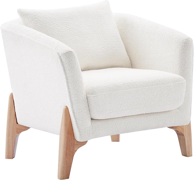 VANOMi Accent Chairs for Living Room, Sherpa Armchair - Image 3