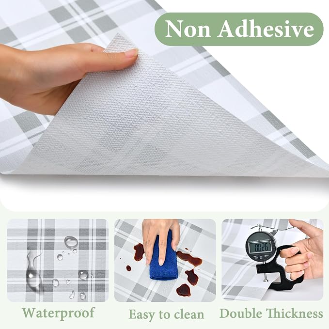 Drawer and Shelf Liner for Kitchen Cabinet: 17 in X 30 Ft Non Slip Waterproof - Image 5
