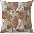 Vintage Boho Floral Pillow Covers 18x18 by NEGIGA