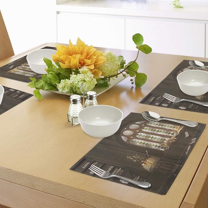 Ambesonne Gothic Place Mats Set of 4, Room - Image 4