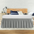 Twin Bed Skirt, Elastic Wrap Around Bed Skirt Twin Size, Bed Skirts by ANARACHON