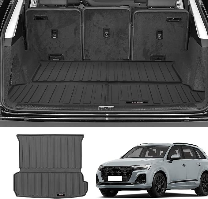 Custom for 2017-2025 Audi Q7 SQ7 Cargo Mats Trunk Liner All Weather TPE - Image 2