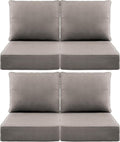 Luxury 6" Outdoor Cushions for Patio Furniture, Fade Resistant Couch Chair by Pugire