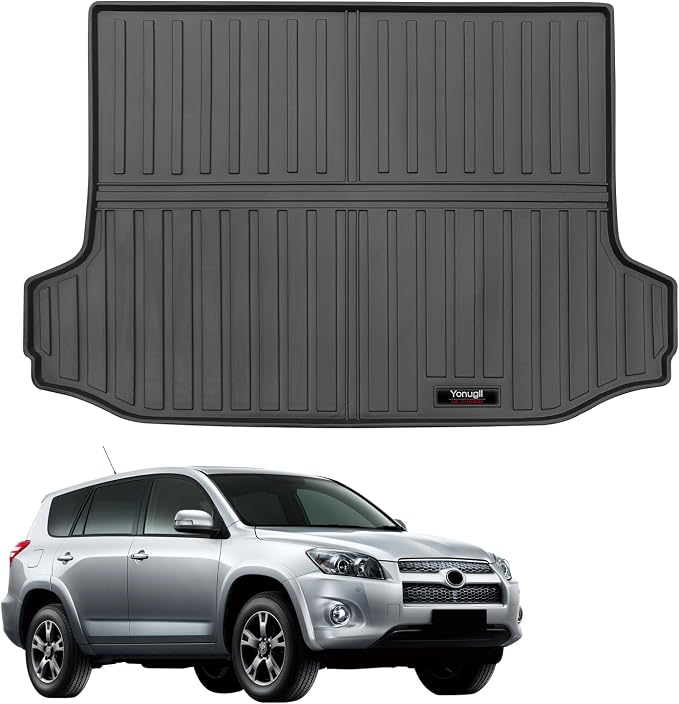 Custom for 2006-2012 Toyota RAV4 Cargo Mats Trunk Liner All Weather TPE by Yonugli
