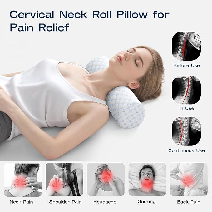 Neck Roll Pillow for Neck Pain Relief - Image 4