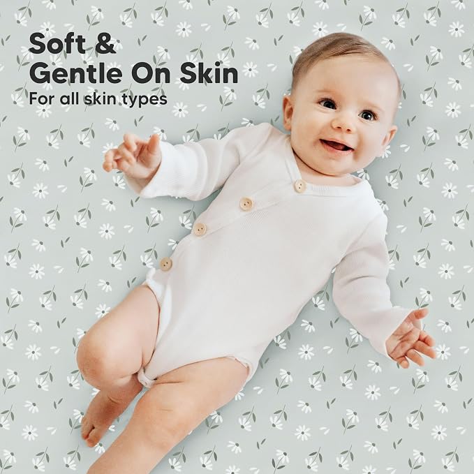2-Pack Mini Crib Sheets Fitted - Image 4