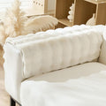 Faux Fur Armrest Cover Backrest Cover Fuzzy Plush Thick Bubble Sofa Cover by Huierxun