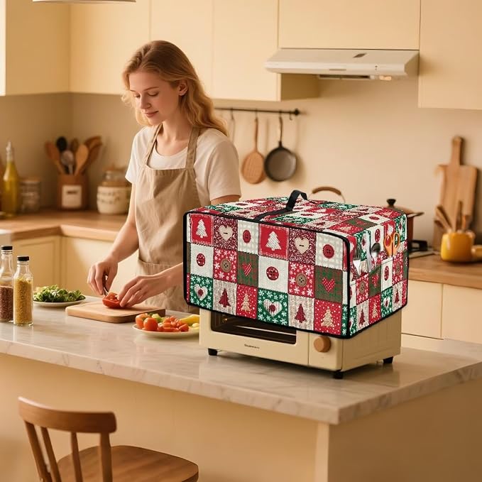 Christmas Holiday Decor Toaster Oven Cover Countertop Convection Oven Cover - Image 6
