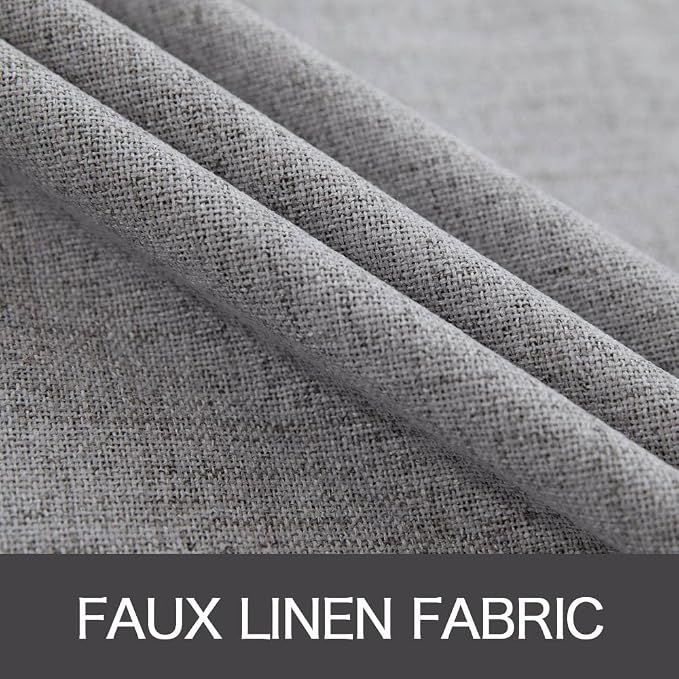 MIULEE Linen Blackout Curtains and Drapes 100% Room Darken Thermal Insulated - Image 5