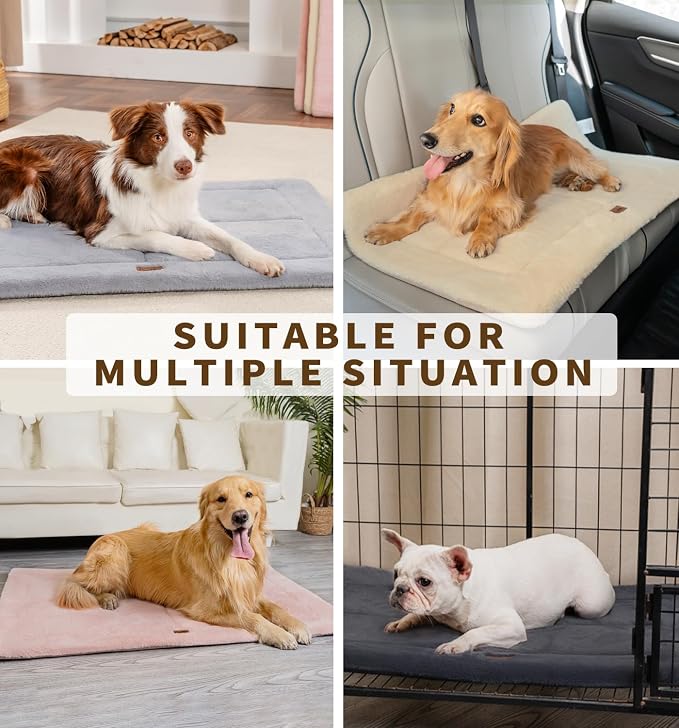 MADE 4 PETS Dog Crate Pad Bed for Medium Dogs, Washable & Reversible, Anti-Slip - Image 4