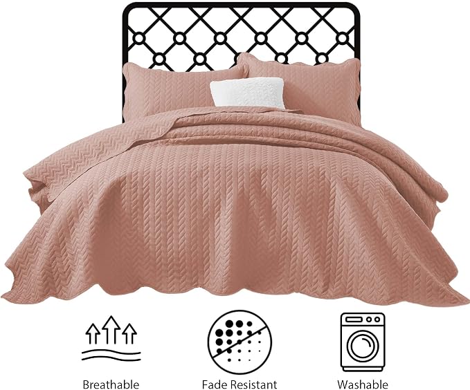 IR Imperial Rooms California King Quilt Bedding Set Size + 2 Pillow Shams - Image 7
