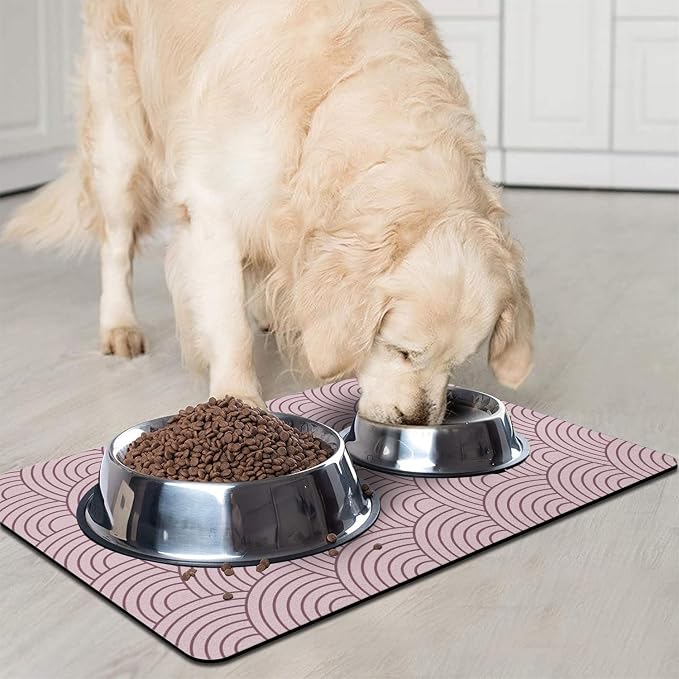 Dog Food Mat for Floors, Absorbent and Quick-Drying Pet Cat Food Mat, - Image 6