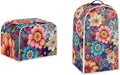 Boho Bright Blossom Flower Pattern Appliance Covers Set Washable Kitchen by Pointodoor