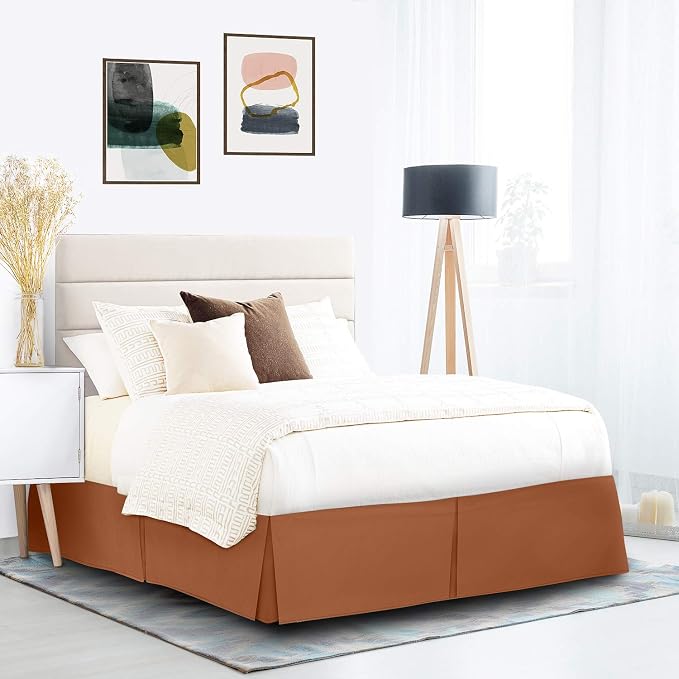 Nestl Rust Bed Skirt King Size - Image 9