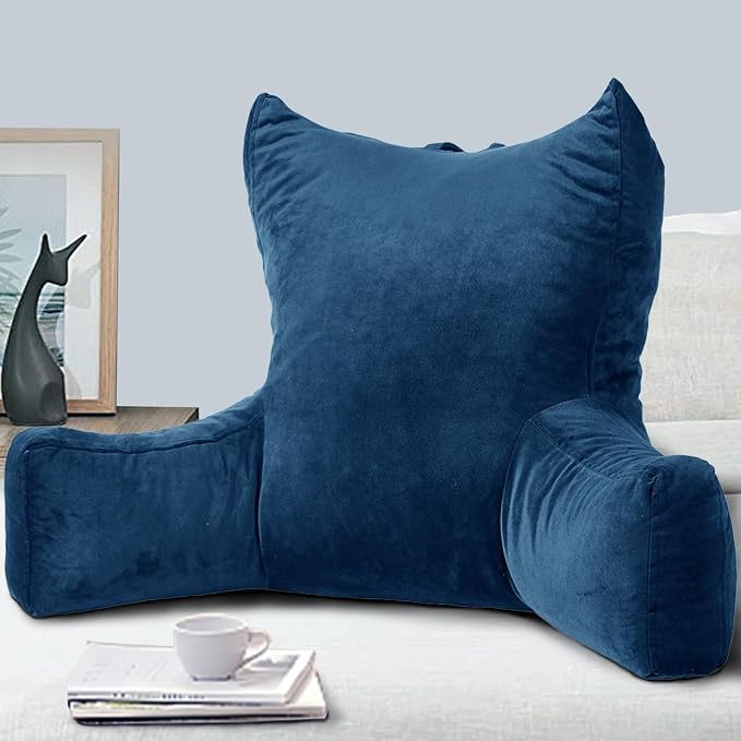 Neustern Reading Pillow for Sitting in Bed Adult, Back Pillow for Bed Shredded by Neustern