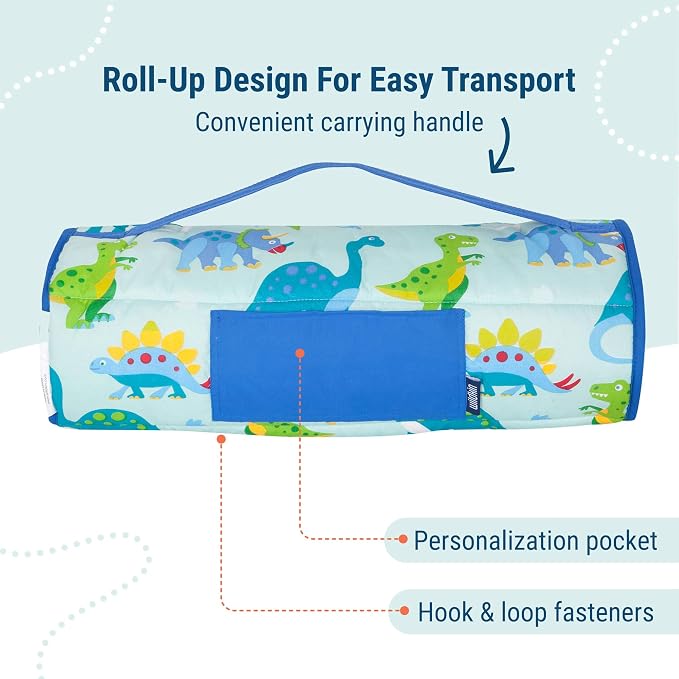 Wildkin 43-inch Kids Nap Mat – Soft Microfiber Toddler Sleeping Mat - Image 3