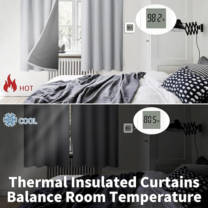BGment Full Blackout Curtains for Living Room 84 Inch Length 2 Panels Set - Image 4