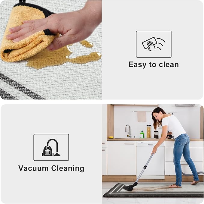 KIMODE Kitchen Rugs Cushioned Anti Fatigue Kitchen Mat Non-Skid Waterproof - Image 4