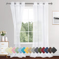 XWZO White Sheer Curtains for Bedroom, Light Filtering, Gauzy & Breathable by XWZO