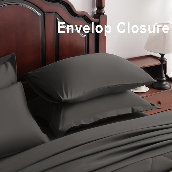 NTBAY King Comforter Set with Sheets, 7 Pieces Soft and Breathable King Bedding - Image 5