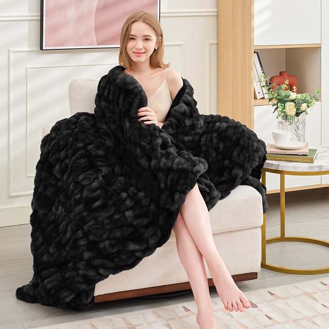 Ultra Soft Luxury Faux Fur Twin Blanket - Image 8