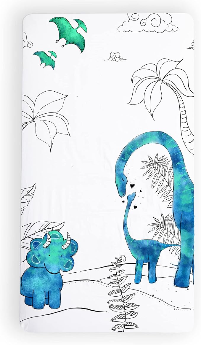 JumpOff Jo - Fitted Crib Sheet, Super Soft Breathable 100% Cotton Baby Crib - Image 9