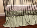 Brandream Gingham Gathered Crib Skirt, Baby Boy, Baby Girl, Gender Neutral Crib by Brandream