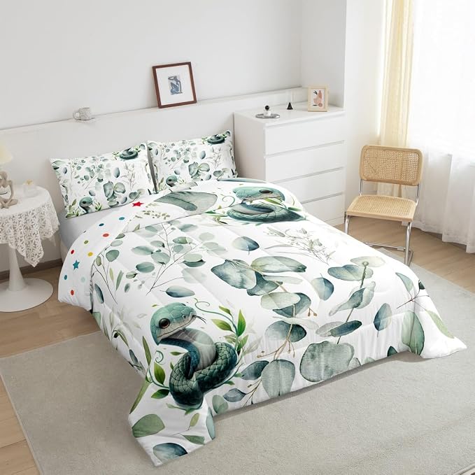 Erosebridal Cute Snake Full Size Comforter Set - Image 5