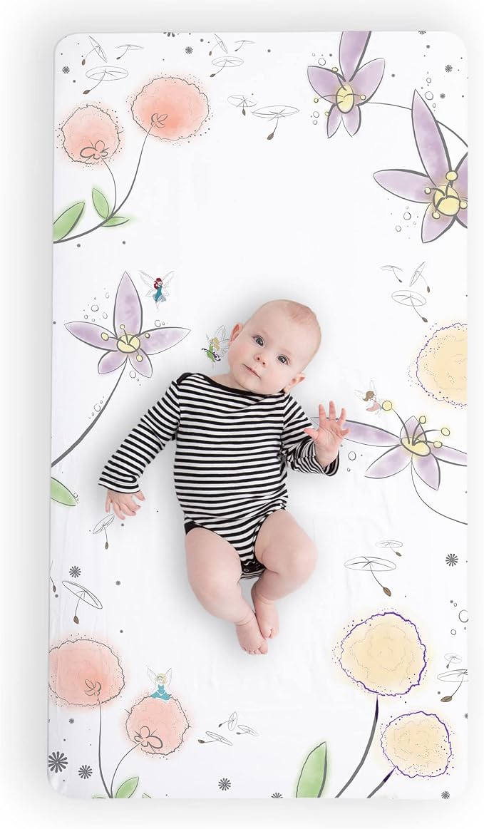JumpOff Jo - Fitted Crib Sheet, Super Soft Breathable 100% Cotton Baby Crib by JumpOffJo