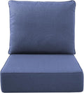 Luxury Outdoor Seat Cushion Set-22 x 24 x 6 Inch Outdoor Chair Cushions by NatureComfyOutdoorFurniture