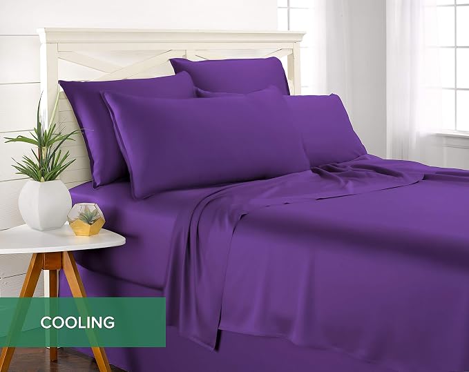 Pure Bamboo California King Sheets, Genuine 100% Organic Viscose Derived from - Image 5