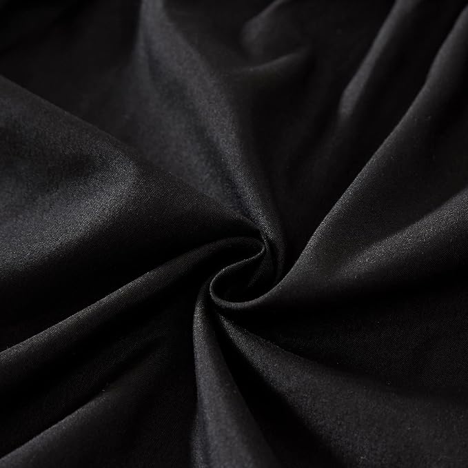 MEILA Wrap Around Bed Skirt Three Fabric Sides Elastic Dust Ruffled 18 Inch - Image 4