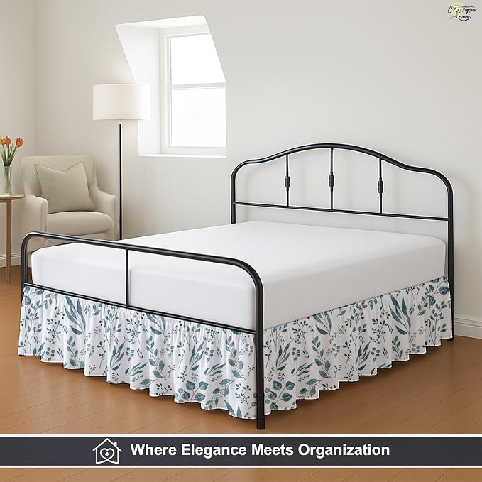 Cottington Lane Ruffled Bed Skirt Queen Size - Image 8