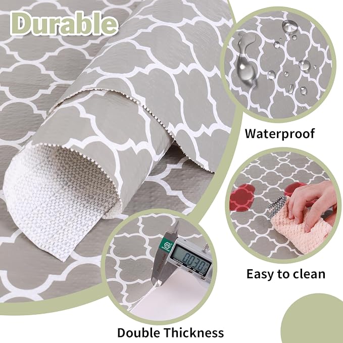 Drawer and Shelf Liner for Kitchen Cabinet: 23.6 in X 30 Ft Non Slip Waterproof - Image 3