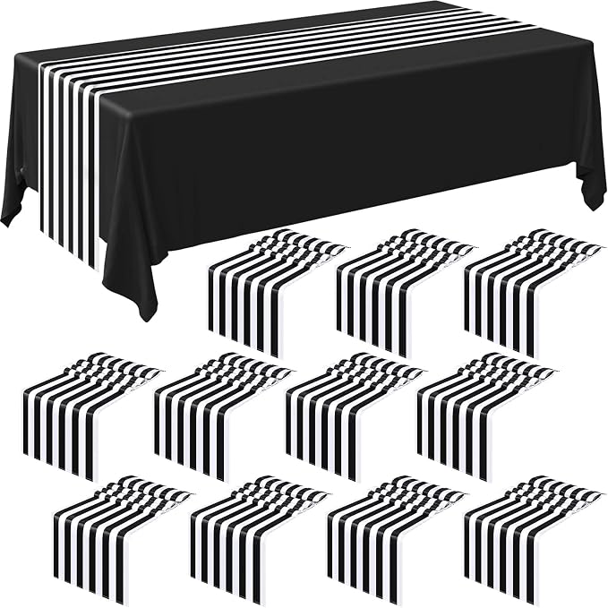 Striped Table Runner Polyester Decor Striped Design Modern Table Runner Elegant by Breling