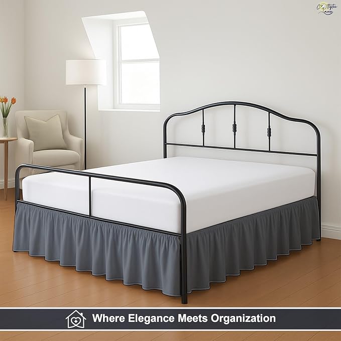 Cottington Lane Ruffled Bed Skirt Twin Size - Image 8