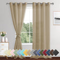 XWZO Camel Sheer Curtains Semi Transparent Voile Window Curtains, Lightweight by XWZO