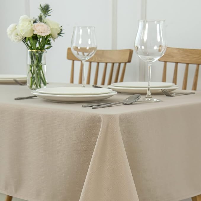 maxmill Tablecloth Stain Resistant Waterproof Wrinkle Resistant Spillproof - Image 2