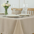 maxmill Square Tablecloth Water Resistance Antiwrinkle Spill Proof Linen by maxmill