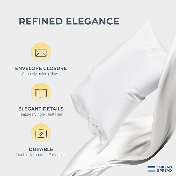 THREAD SPREAD 100% Egyptian Cotton Split King Sheets Sets - Image 4